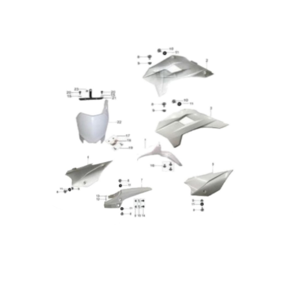 Plastiche KAYO TT Kit Completo