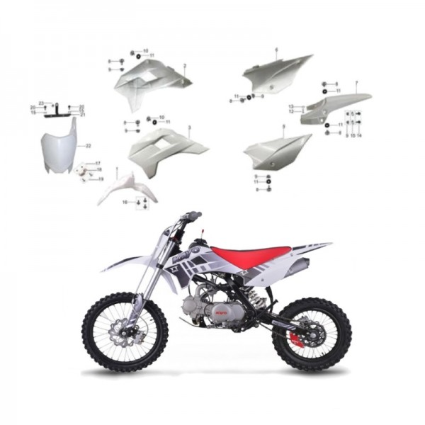 Plastiche KAYO TT Kit Completo